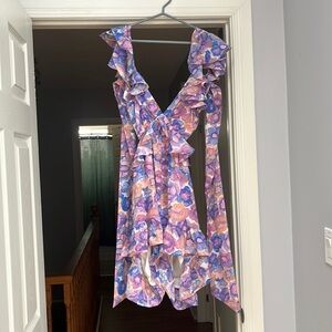 Boutique, Aussie Fashion, colourful romper open tie back. Size small/size 4